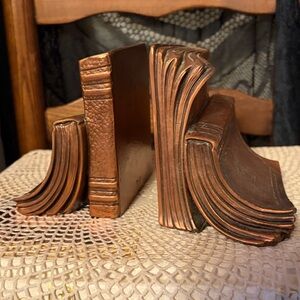 Antique 1930 Bronzed Bookends